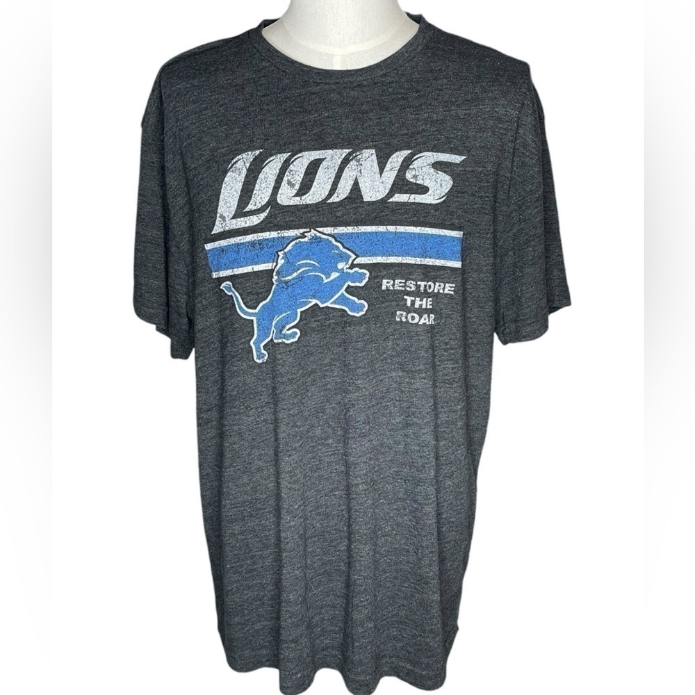 Lions Team Apparel NFL Men’s 2XL Cotton T-Shirt Sports Football Athlete